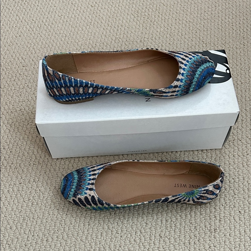 Nine West Multicolor Patterned Flats - Picture 4 of 4